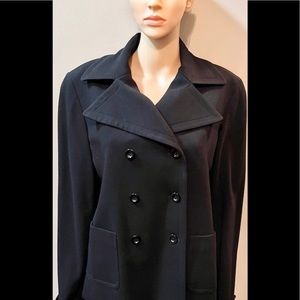 Bebe Winter Black Double breasted Coat/Jacket Sz12